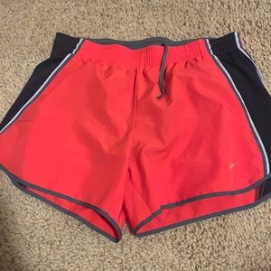 Pink athletic shorts